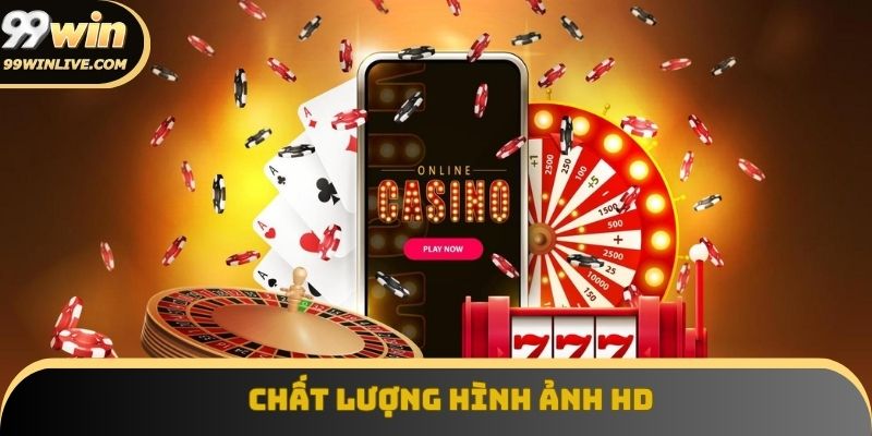 Giao diện sảnh casino trực tuyến với chất lượng hình ảnh HD